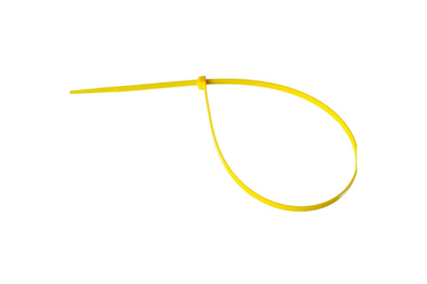 Нейлоновый хомут Зубр МАСТЕР желтый, 4,8 мм x 400 мм, 100 шт 309050-48-400