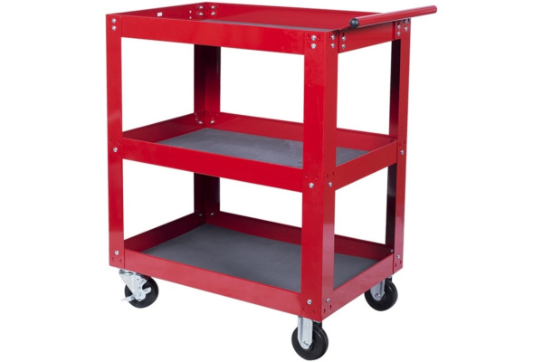 Открытая тележка, 3 полки, красная МАСТАК 520-33720R