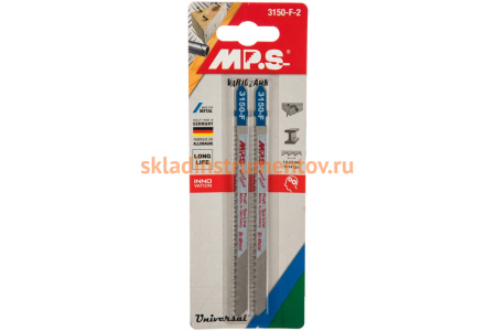 Пилки Bi-Metal (132х110х1.8-2.5 мм; 2 шт.) по дереву, нержавеющей стали, ламинированном ДСП MPS 3150-F-2
