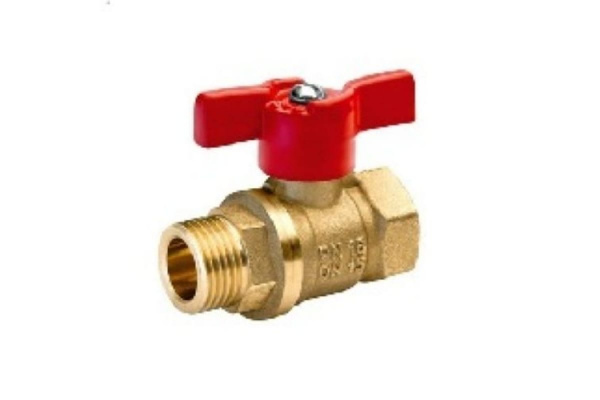 Шаровой кран БАЗ 11Б27п1 Ду20, А31/1, вр/нр, бабочка, латунь БАЗ.А31.1.20