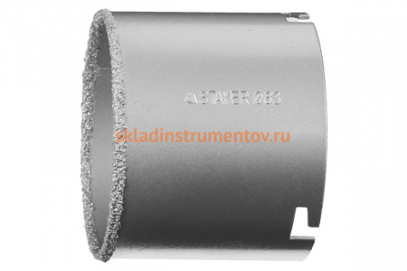 Коронка кольцевая с карбидно-вольфрамовой крошкой (67 мм) "PROFESSIONAL" STAYER 33345-67