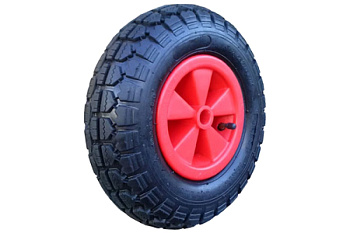 Пневматическое колесо PR 2404-1 пластиковый обод с втулкой (320 мм; 170 кг) А5 1000424