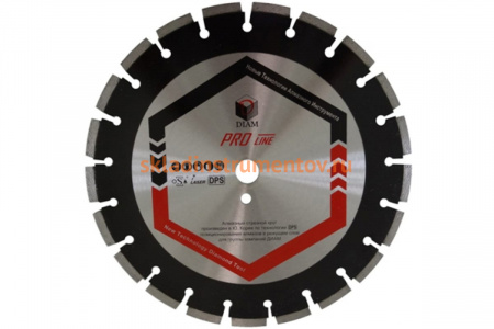Круг алмазный отрезной по асфальту Pro Line (600х25.4 мм) Diam 030652