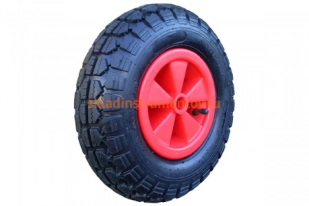 Пневматическое колесо PR 2404-1 пластиковый обод с втулкой (320 мм; 170 кг) А5 1000424