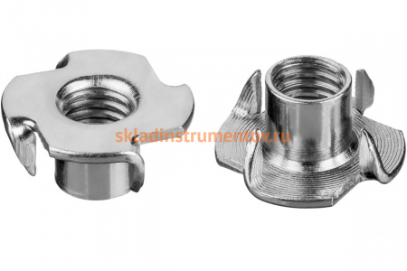 Врезная гайка ЗУБР M5x8мм 5 кг /2000 шт./ оцинк. 303780-05