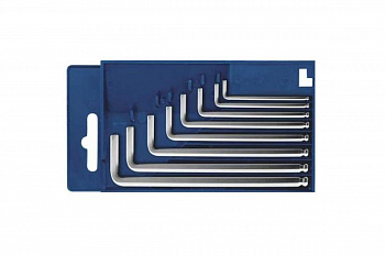 Набор ключей с шаровым наконечником Hex, 8 шт, 1.5-8 мм Контрфорс 137203