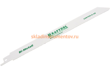 Полотно по металлу и дереву S1122VF (180 мм; 1.8-2.5 мм; Bi-Metall) Kraftool 159705-U-18