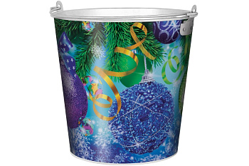 Ведро 12л Центроинструмент НОВЫЙ ГОД 1039-12-7