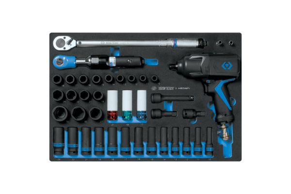 Набор пневмоинструмента KING TONY принадлежностями, ложемент, 41 предмет 9-44805AMPV