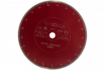Диск алмазный сплошной (300х25,4 мм) HARD CERAMICS Solga Diamant 20010300