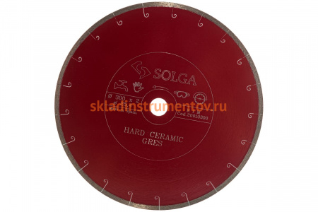 Диск алмазный сплошной (300х25,4 мм) HARD CERAMICS Solga Diamant 20010300