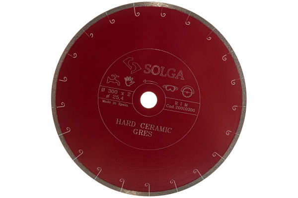 Диск алмазный сплошной (300х25,4 мм) HARD CERAMICS Solga Diamant 20010300 Диск алмазный сплошной (300х25,4 мм) HARD CERAMICS Solga Diamant 20010300