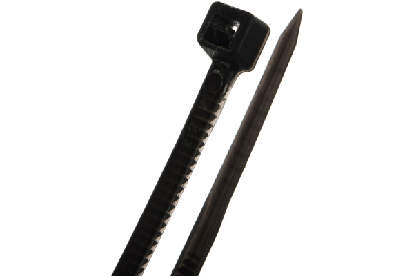 Нейлоновые хомуты-стяжки Сибин 2.5х100 мм черные 100 шт. 3788-25-100