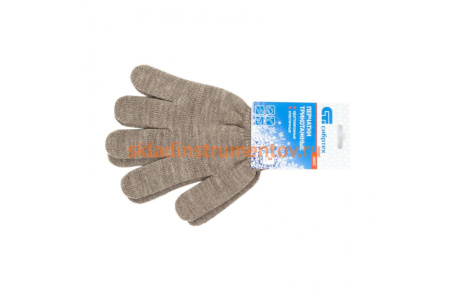 Трикотажные перчатки СИБРТЕХ, акрил, коралловые, оверлок 68658