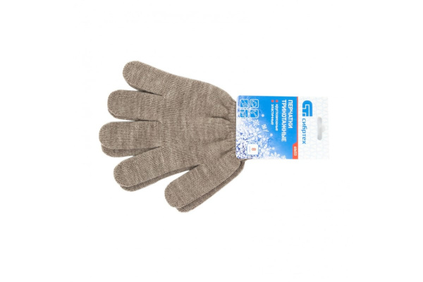 Трикотажные перчатки СИБРТЕХ, акрил, коралловые, оверлок 68658