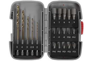 Набор насадок «ЭКСПЕРТ» для шуруповертов 20 предметов Зубр 26055-H20