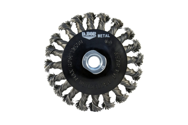 Щётка коническая жгутовая METAL Standard (100 мм; М14) для УШМ D.BOR D11-MS-100-M14-050