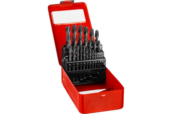 Набор сверл по металлу 1-13 мм МАСТЕР, 25 шт. Зубр 29605-H25