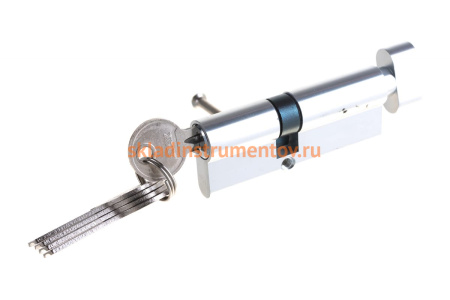 Цилиндровый механизм с вертушкой AJAX AX102/80 mm 30+10+40 CP хром 5 кл. 39847