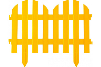 Декоративный забор Grinda Палисадник 28x300 см желтый 422205-Y