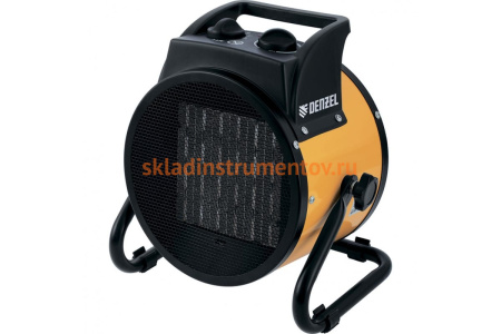 Тепловая пушка DENZEL керамический нагреватель тепловентилятор DHC 2-100, 220В, 0,025/1/2 кВт 96429