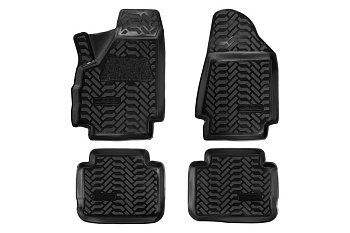 Ковры в салон Airline 3D с подпятником, для ВАЗ Нива 3 дв. Lada 4x4 (комплект из 4 шт.) ACM-PS-14