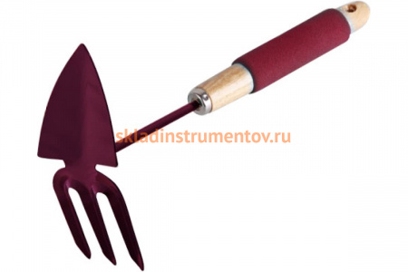 Мотыжка (3-х зубая, деревянная рукоятка) Archimedes 90879