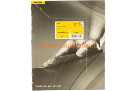 Бумага шлифовальная водостойкая (230х280 мм; Р 1200) MIRKA 2110105093RU