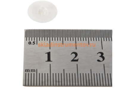 Декоративная заглушка под шуруп Зубр цвет белый, шлиц №2, ТФ6, 40шт 4-308156-3