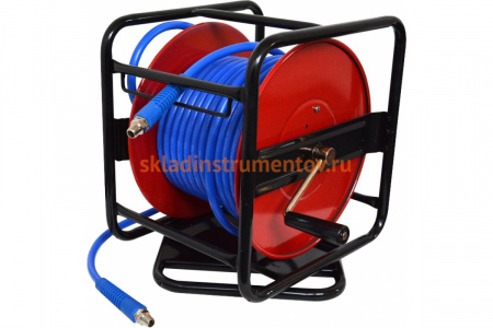 Воздушный шланг на катушке Aist 8.0х12.0 мм 20 м с резьбовым соединением 14" 90982320 00-00009059