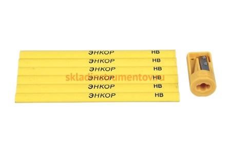 Набор карандашей + точилка Энкор 3684