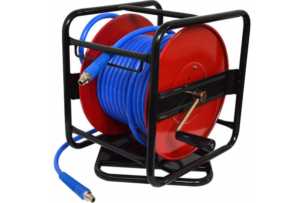 Воздушный шланг на катушке Aist 8.0х12.0 мм 20 м с резьбовым соединением 14" 90982320 00-00009059