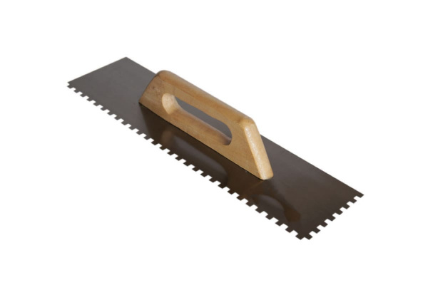 Нержавеющая гладилка SANTOOL 130 мм х 480 мм зуб 8х8 020105-480-008