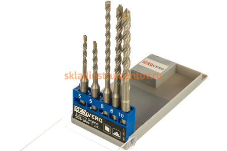 Набор буров SDS plus, 5 шт. REDVERG 6621027