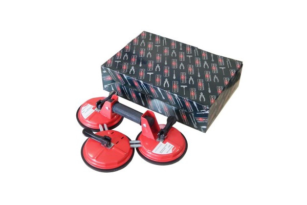 Трехзажимной съемник стекол с присосками диаметр 145мм, грузоподъемность 75кг ROCKFORCE RF-63406