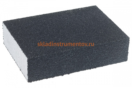 Губка шлифовальная «МАСТЕР» четырехсторонняя (100х68х26 мм; Р80; SiC) Зубр 35612-080
