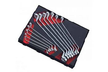 Набор накидных 75гр ключей 6х7-30х32, 12 предметов FORCE K51218