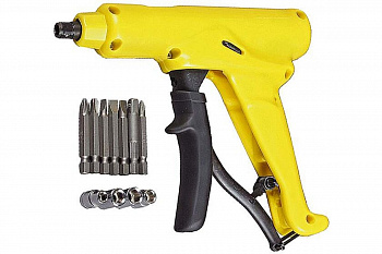 Пистолетная отвертка-автомат, 12 предметов ТЕВТОН 8-25-0013