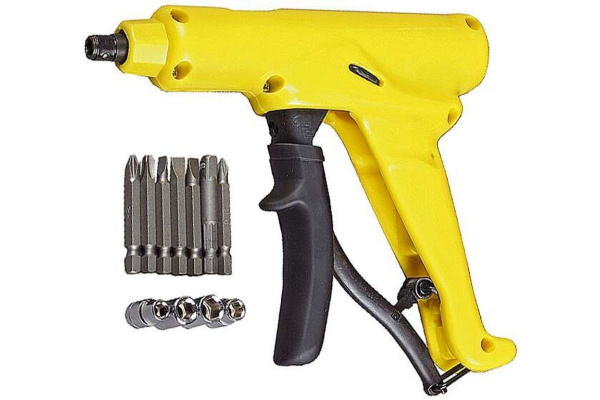 Пистолетная отвертка-автомат, 12 предметов ТЕВТОН 8-25-0013