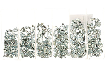 Набор гаек с барашком СИБРТЕХ 150 предметов 47606