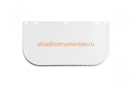 Сменный поликарбонатный визор с металлической окантовкой для лицевого щитка Зубр МАСТЕР 400x200 мм 11088-2