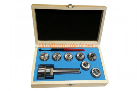 Патрон цанговый MSB5-ER40 с набором цанг (7 шт; 6-25 мм; M20) GRIFF b220246