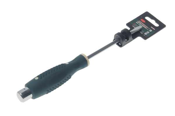 Шлицевая силовая отвертка ROCKFORCE SL6.5х125 на пластиковом держателе RF-70265125