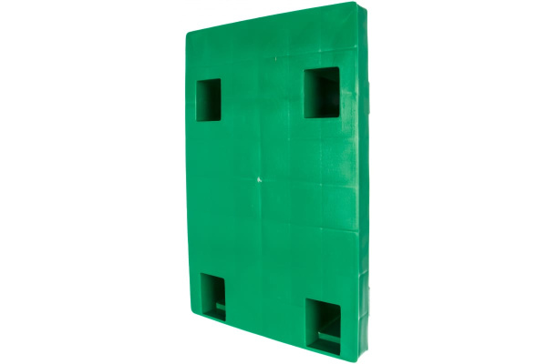 Сплошной паллет на ножках, зеленый, 600х400х130 мм Тара.ру 15754