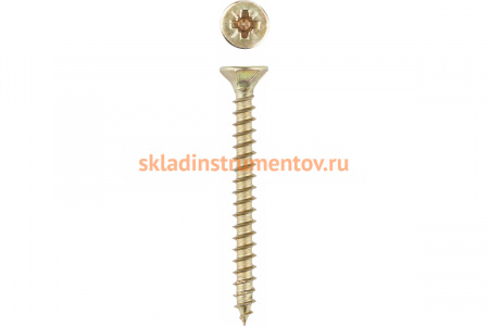 Универсальные шурупы Зубр для дерева ДСП ДВП хроматированные PZ 4.0x40 мм ТФ6 10 шт. 4-300406-40-040