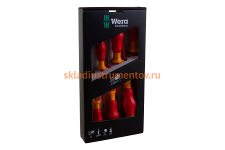 Набор диэлектрических отверток 1160i/1165i/7 SATZ 6TLG / 6 PCS WERA WE-031576