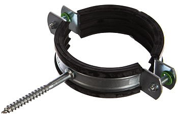 Трубный оцинкованный хомут Зубр с шурупом, 2 1/2 37854-73-82-1