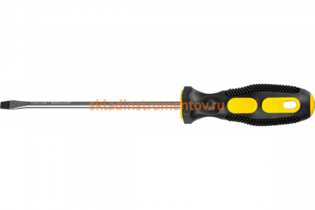 Отвертка Stayer двухкомпонентная рукоятка магнитный наконечник SL8 0x150мм 2509-08-15_z02