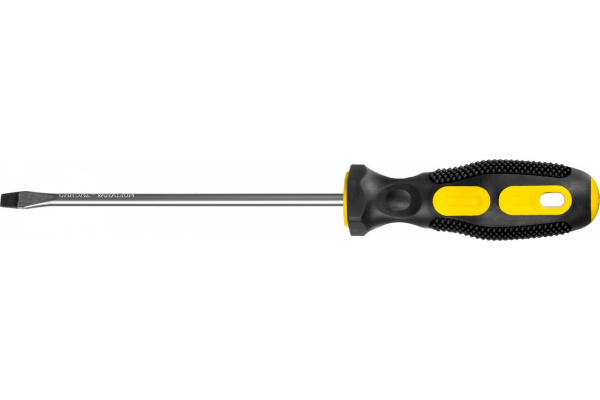 Отвертка Stayer двухкомпонентная рукоятка магнитный наконечник SL8 0x150мм 2509-08-15_z02