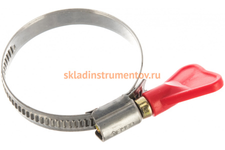 Хомуты Зубр ЭКСПЕРТ "Бабочка" нерж. сталь, накатная лента 9 мм, 35-50 мм, 2 шт. 37835-35-50